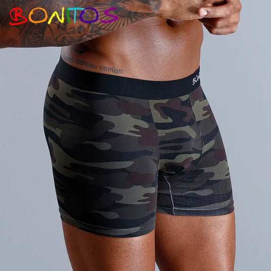 Men's Boxer Briefs Underwear Men's Panties Boxer Shorts Long Underpants Natural Cotton High Quality Sexy Homme Hot Calecon