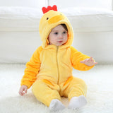 Umorden Infant Toddler Dalmatian Dog Lion Tiger Dinosaur Costumes Baby Boys Girls Kigurumi Cartoon Animal Romper Halloween Purim