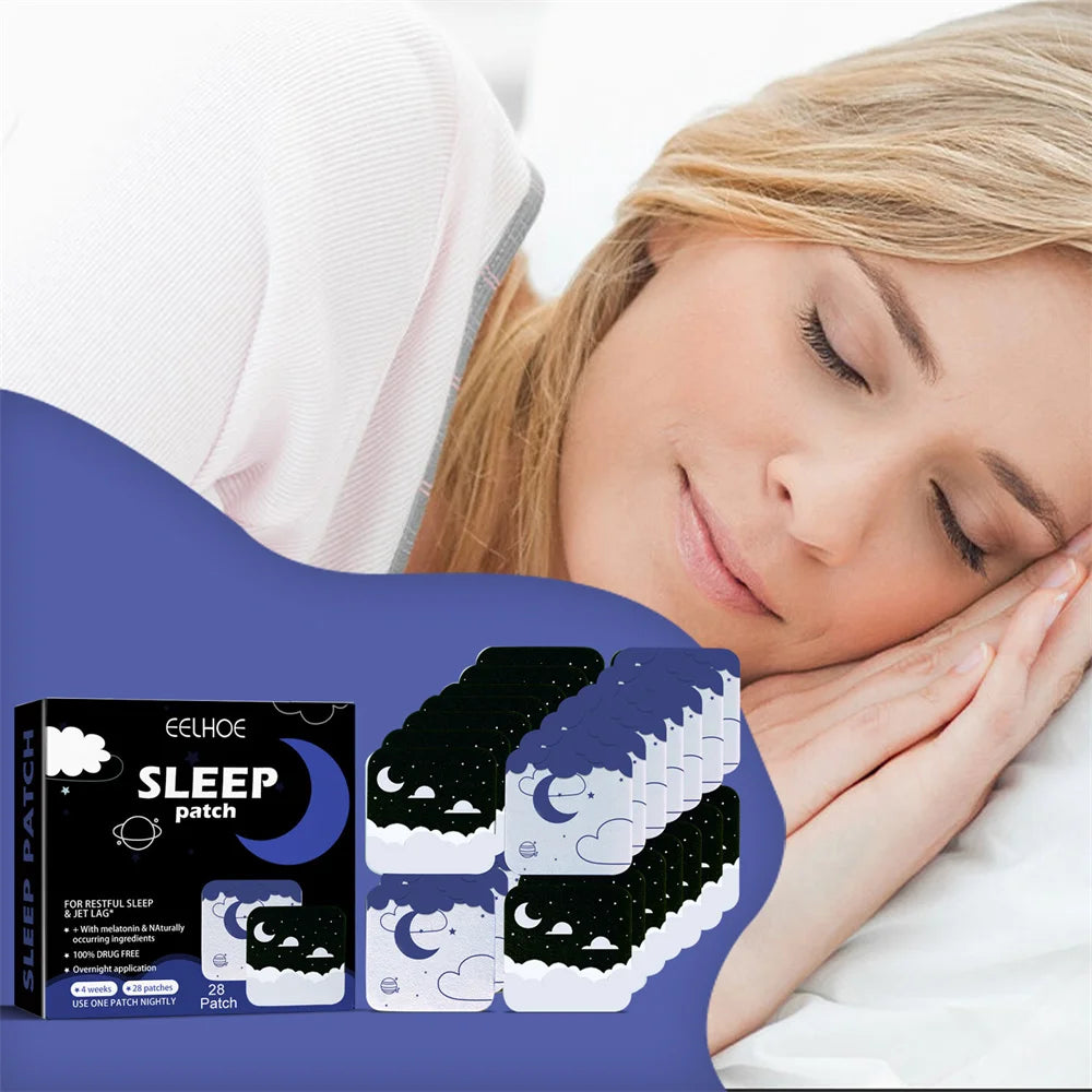 Herbal Medical Stickers, Improve Sleep Quality, Improve Insomnia, Sleeping Patches, Relieve Stress, Anxiety, 28pcs 