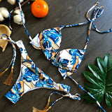 Conjunto de bikini sexy 2021 de 2 piezas con estampado de calor, traje de baño deportivo para mujer, ropa de playa, traje de baño push-up acolchado, mono de baño exquisito