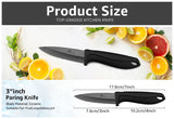 Ceramic Knife Set 3 4 5 6 inch Kitchen Knife + Peeler Holder Black White Blade Chef Knife Fruits Utility Cooking Knives Cutter