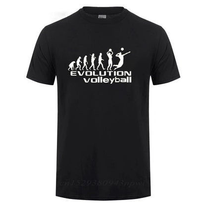 Evolution Sports Playing Volleyball Tshirts for Men HipHop Streetwear T-Shirt Camisetas 2023 Classic Popular Tee Shirt Men