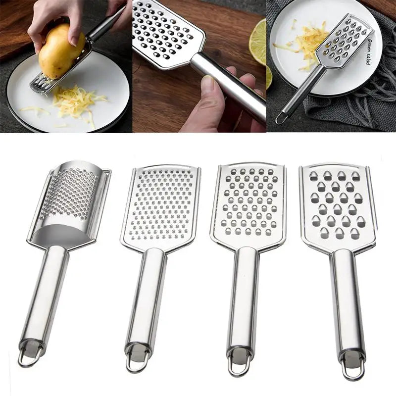 Stainless Steel Cheese Lemon Kitchen Grater for Vegetables Potato Ginger Slicer Food Cutter Kitchenware Accessories