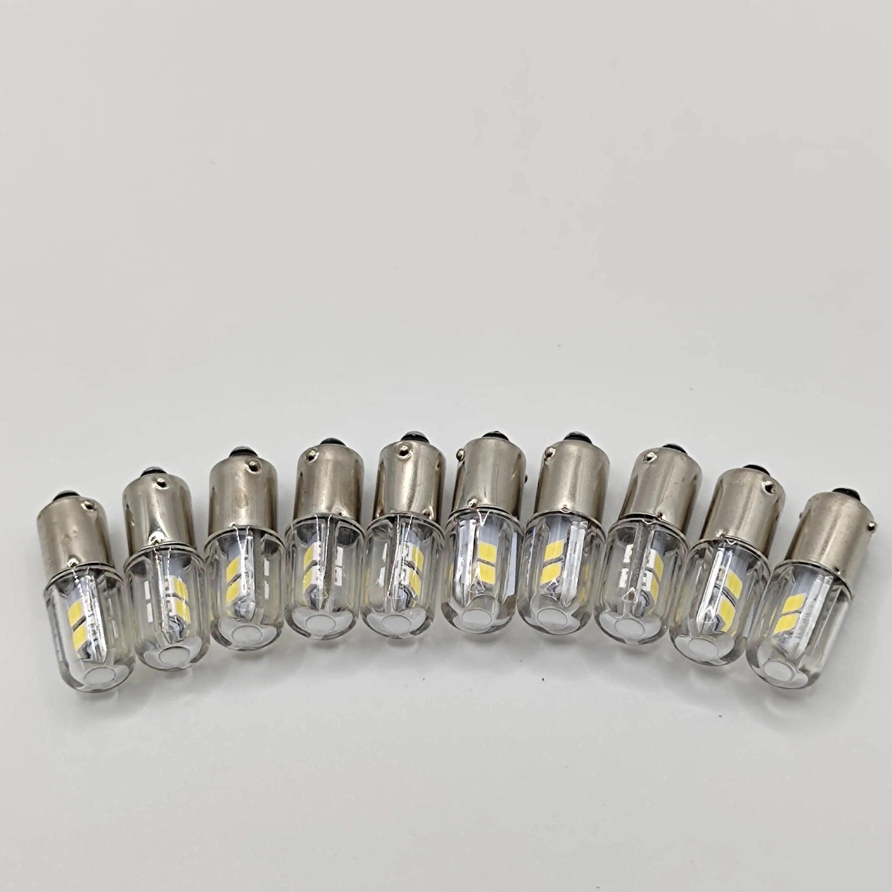 2PCS  BA9S T4W LED Car light bulb T2W T3W H5W interior Car LED License Plate light DC12V 12913 12910 12929 BA9 57 756 1816  1891