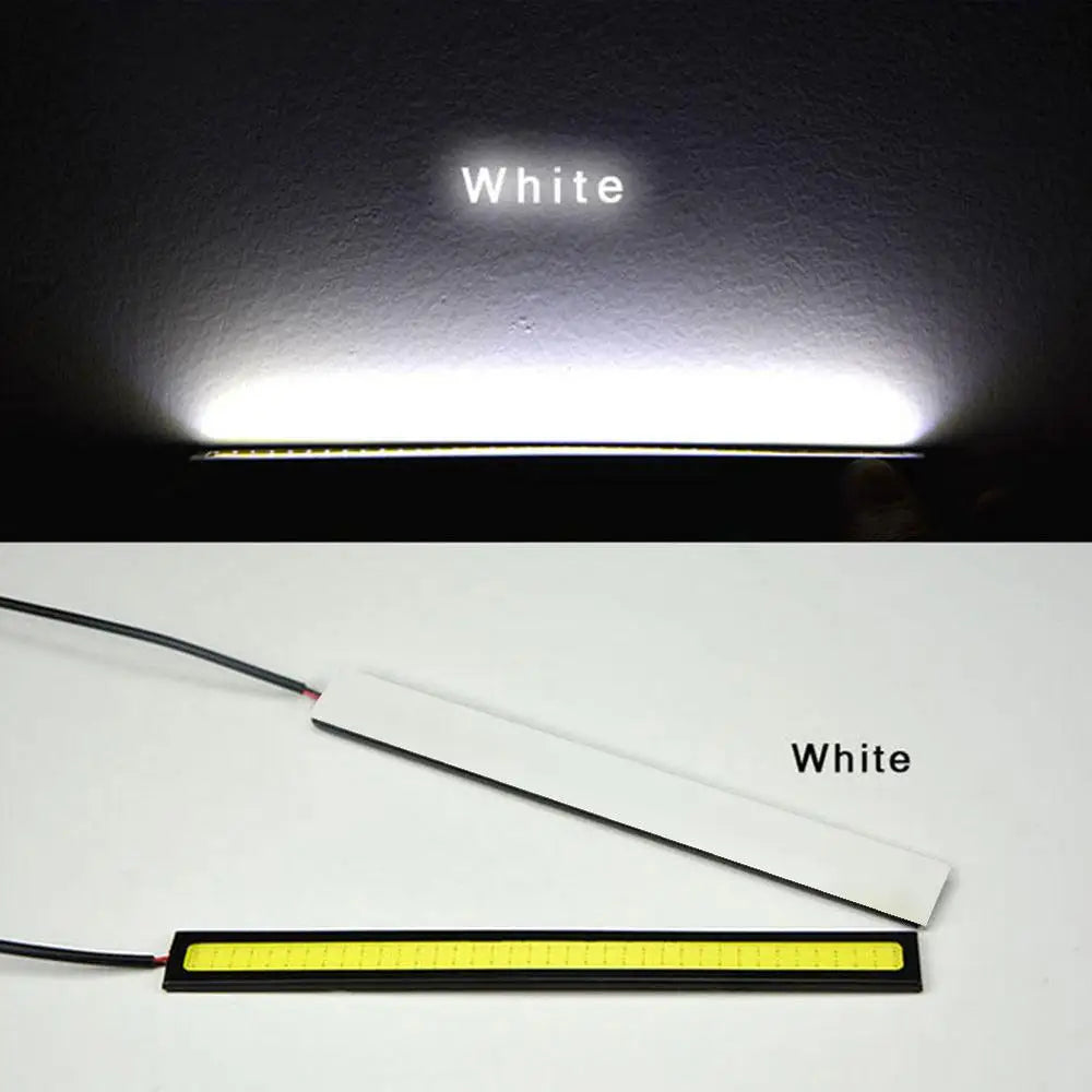 1/2PCS 17cm COB LED 12V Daytime Running Lights Trunk Waterproof Auto Driving DRL Fog Lamp Car Styling Turn Signal Plate Light