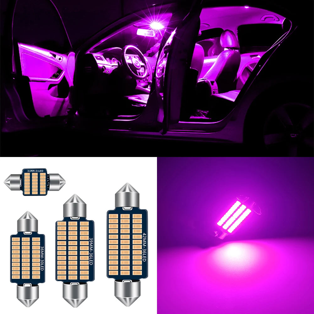 1pcs Festoon 31mm 36mm 39mm 42mm Car interior lights ceiling light License Plate Lamp Internal reading light Map light Dome lamp
