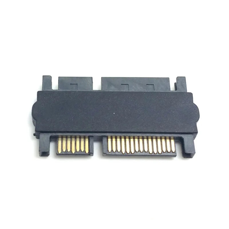 Convertidor adaptador SATA macho a SATA macho de 22 pines con cable de datos de alimentación SATA hembra de 7 pines y 15 pines.