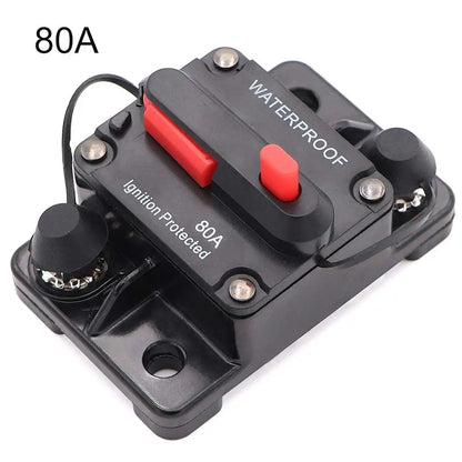 30A 40A 50A 60A 70A 80A 100A 120A 150A 200A 250A 300A AMP Circuit Breaker Fuse Reset 12-48V DC Car Boat Auto Waterproof