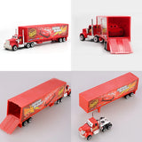 7PCS/Set Disney Pixar Cars 3 Lightning McQueen Jackson Storm Mack Truck 1:55 Diecast Metal Car Model Toy Boy Christmas Gift
