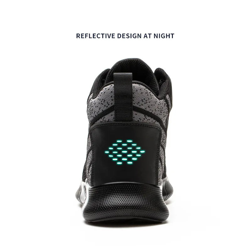 Work Boots Steel Toe Safety Shoes Men Women Work Shoes Sneakers Lightweight  Anti-Puncture Safety Shoes Men Indestructible Boots