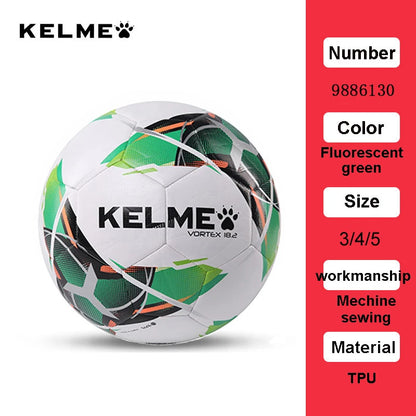 KELME - Balón de fútbol profesional, balones de entrenamiento para partidos de equipo, cosido a máquina, TPU, rojo y verde, tallas 3, 4 y 5, 9886130 