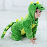 Umorden Infant Toddler Dalmatian Dog Lion Tiger Dinosaur Costumes Baby Boys Girls Kigurumi Cartoon Animal Romper Halloween Purim