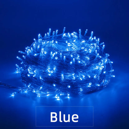Luzes de natal 5m 10m 20m 30m 50m 100m led string luz de fadas 8 modos luzes de natal para festa de casamento luzes do feriado