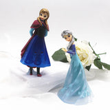 Big Size Frozen Queen Elsa & Anna Figure Toys Dolls Anime Dolls Figures Collectible Model Cake Decoration Toy Kids Birthday Gift