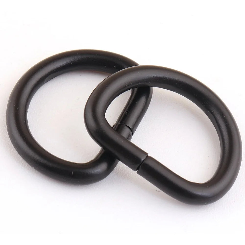 10pcs Metal D Ring Heavy Duty Strong Webbing Dee Ring Buckle for Bag Strap Belt Purse DIY Bag Accessories