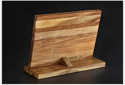 XINZUO Wood Knife Holder Stand For Knives Cutlery Organizer Magnetic Knife Holder Kitchen Storage Shelf Knife With Antiskid Foot