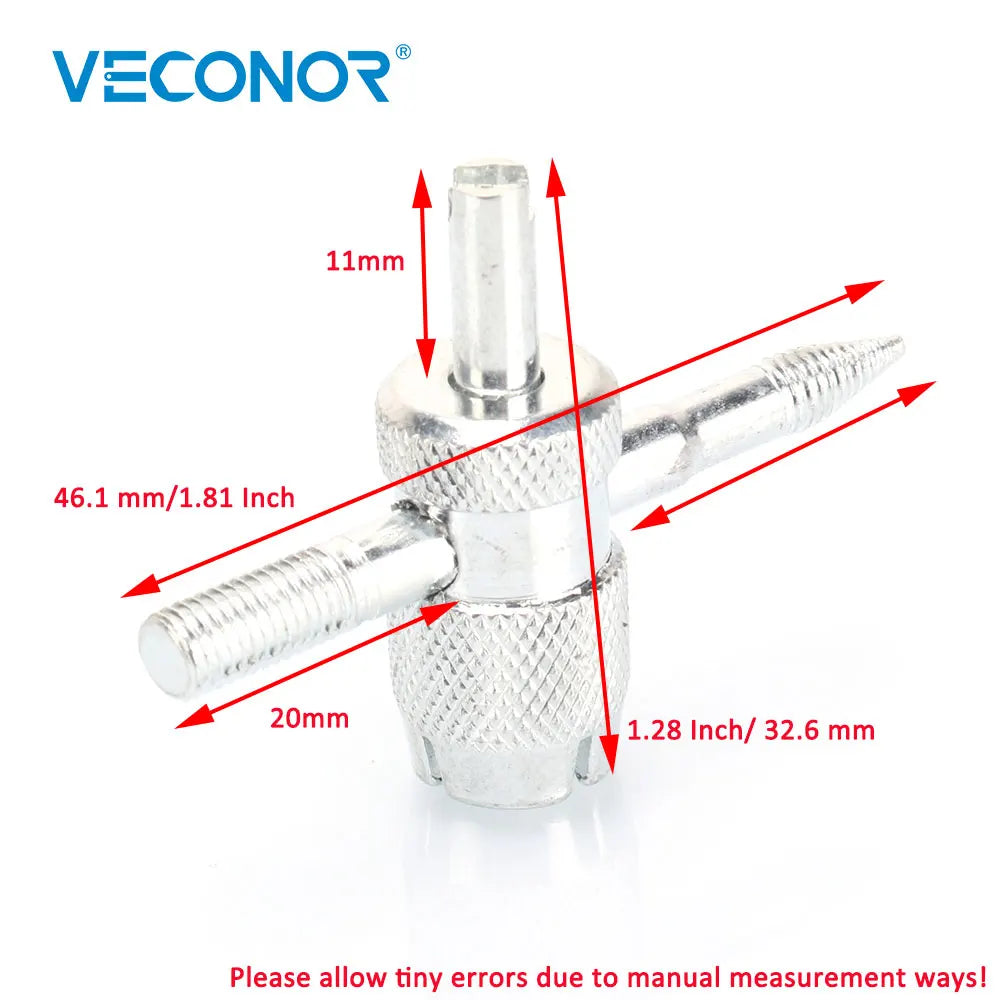 4-in-1 Tire Valve Stem Removal Tool Valve Stem Puller Tire Repair Tool Valve Core Removal Tool Tire Cleaning Tool