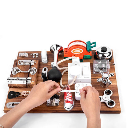 Children Busy Board Montessori Toy DIY Accessories Lock Latch Door Sensory Cognition Toy Preschool Early Education Teaching Aids