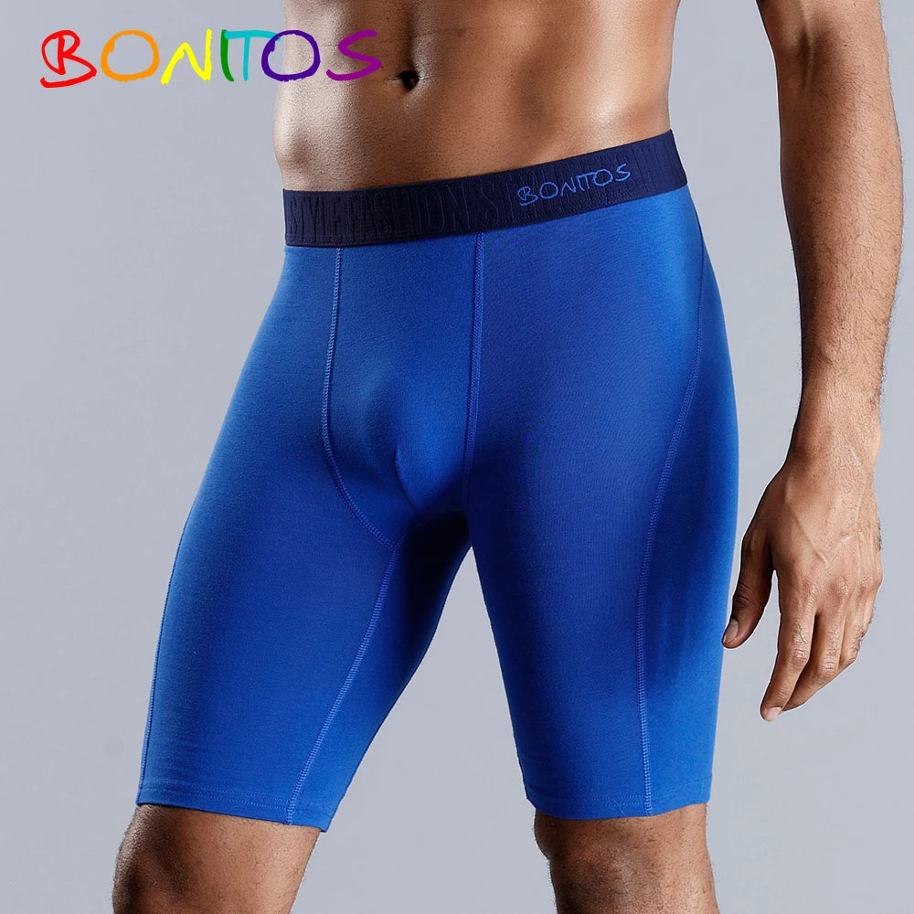 NICE Men Boxer Long leg Boxer Men Underwear Men Underpants Erkek Natural Cotton Sexy Boxer Shorts Top Brand Underwear Soft