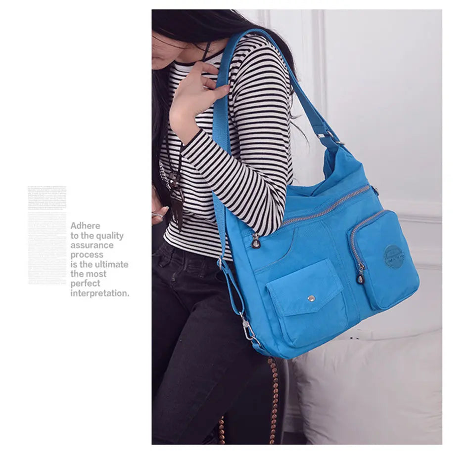 Luxury Handbags Women Bags Designer Waterproof Nylon Cloth Crossbody Bags for Women 2024 Large Capacity Lady Shoulder Bag Tote