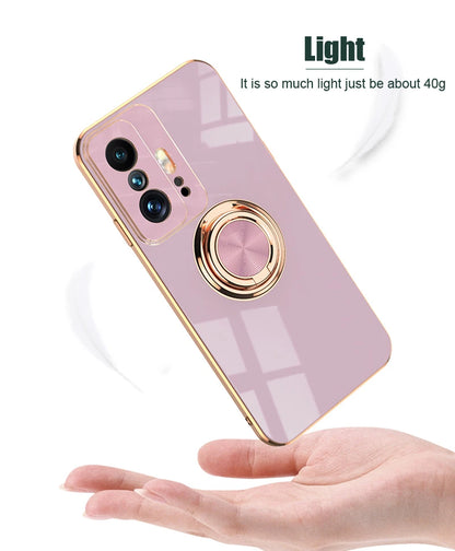 Luxury Plating Silicone Case For Xiaomi Mi 13T 13 11T 12T Mi11T 14 Mi14 Mi11T Mi12T Mi13T Full Protective Cover With Ring Holder