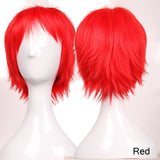 BENIHAIR Synthetic Wig Cosplay Wig White Red Green Blue Pink Yellow Hair Short Layered Wig Fake Hair Extension Men Women Party Wig