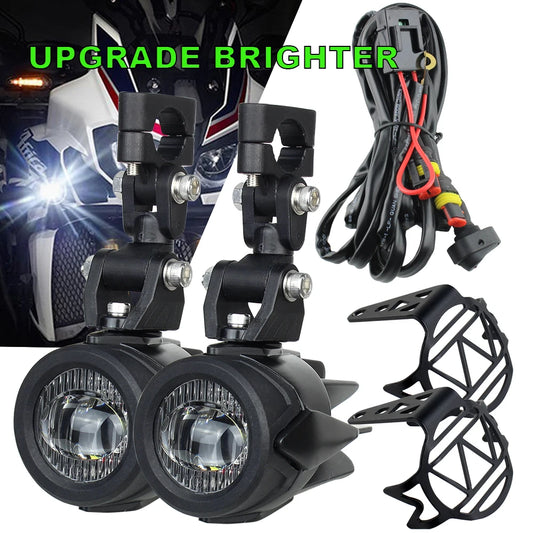 Upgrade Motorcycle Fog Light Auxiliary Lights, Brighter Lamp 40W 6000K for BMW R1200GS F800GS F700GS F650 K1600