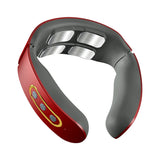 Masajeador eléctrico inteligente para cuello y hombros, masajeador de pulso, amasador, TENS inalámbrico, calor, vértebras cervicales, relajación, alivio del dolor.