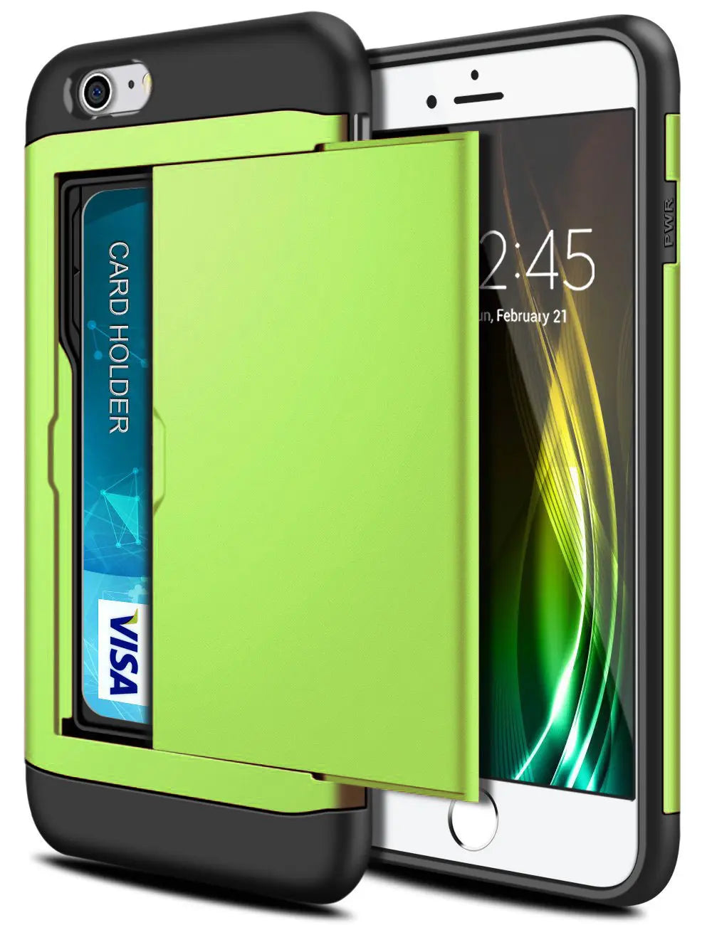 Funda para iPhone SE 2022 2020 con puerta corredera, bolsillo oculto, ranuras para tarjetas, antiarañazos, para iPhone SE3 SE2 SE