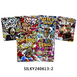 Bolsas holográficas de Mylar, sorpresas, fiestas, cumpleaños, embalaje, accesorios divertidos, juegos de bricolaje, bolsa con cremallera a prueba de agua, regalo, 100 unidades 