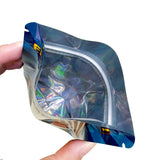 Holográfico Mylar Zip Lock Bags, Discurso da Eleição Presidencial Americana, Gráfico Engraçado Mylar Bolsas, Luta Trump 2024, 100PCs, 3.5g