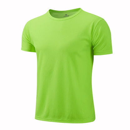 Men Women Quick Dry Short Sleeve Sport T Shirt Gym Fitness Shirts Trainer Running T-shirt Teenager Breathable Sportswear 