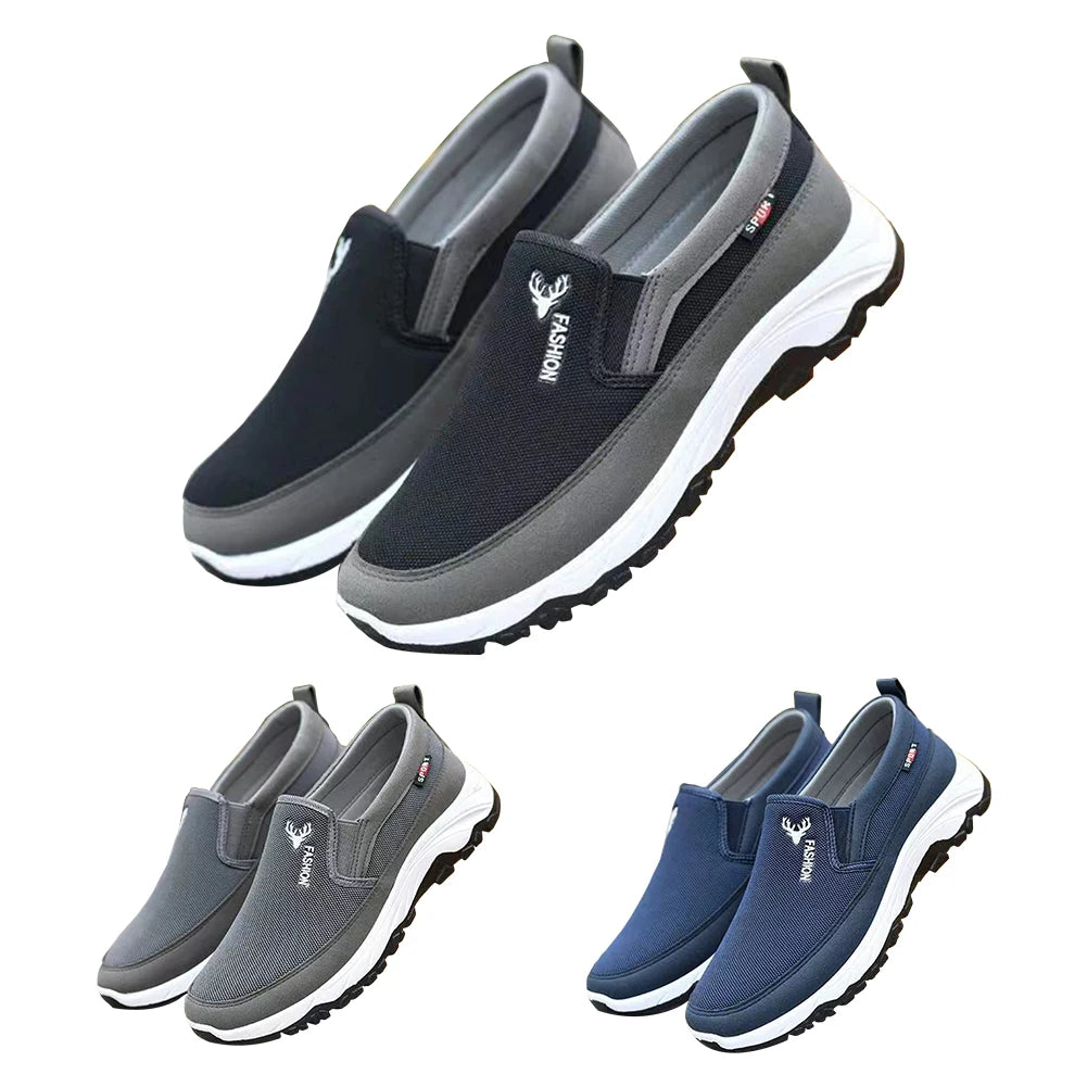 Zapatillas deportivas Penny Boat para hombre, transpirables, ortopédicas, para viajes, planas y cómodas para actividades al aire libre, senderismo y caminatas. 