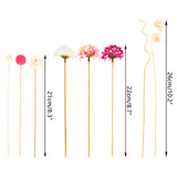 Hydrangea Flower Rattan Sticks, Reed Diffuser Stick, DIY Ornaments, Home Decor, Wireless Fragrances, Pink, New, 10pcs 