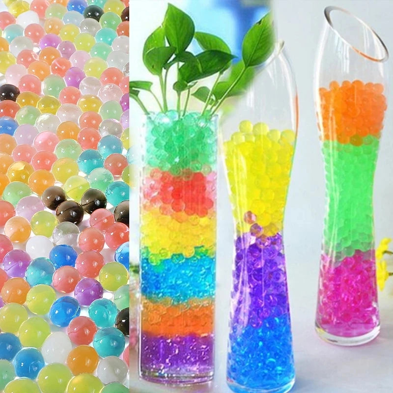 Hydrogel crystal beads para crianças, água crescendo bola, decoração de festa em casa, casamento, 500 peças de um saco