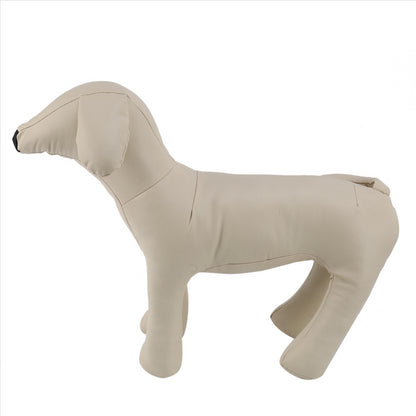 Leather Dog Mannequins Standing Position Dog Models Toys Pet Animal Shop Display Mannequin White M