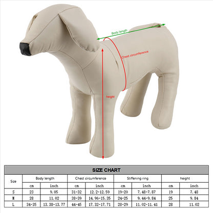 Leather Dog Mannequins Standing Position Dog Models Toys Pet Animal Shop Display Mannequin White M