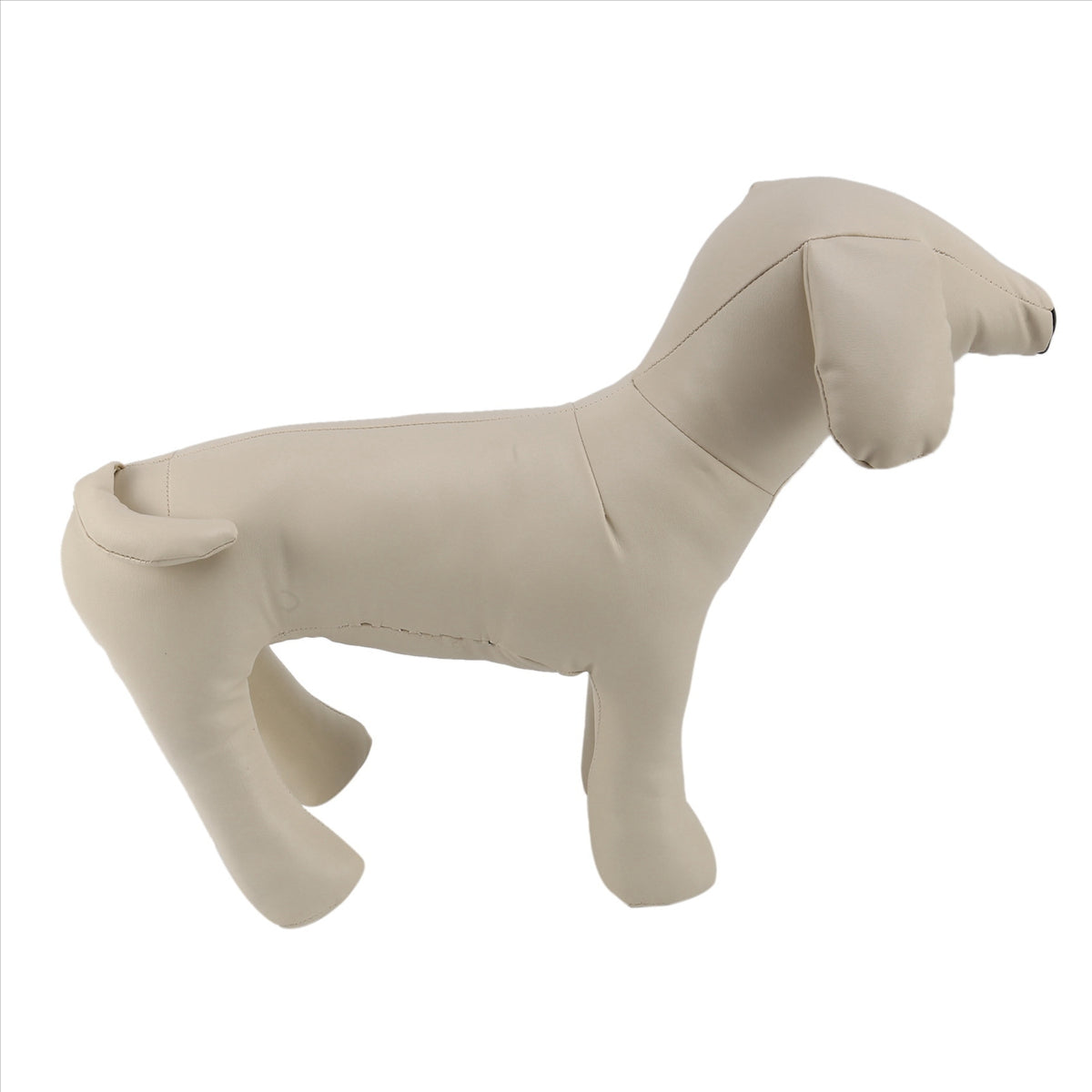 Leather Dog Mannequins Standing Position Dog Models Toys Pet Animal Shop Display Mannequin White M