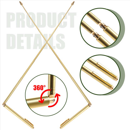 2PCS Dowsing Rods, Retractable Divining Rods, Portable Pen Shape L Rods, for Tools, Divining Water Etc.