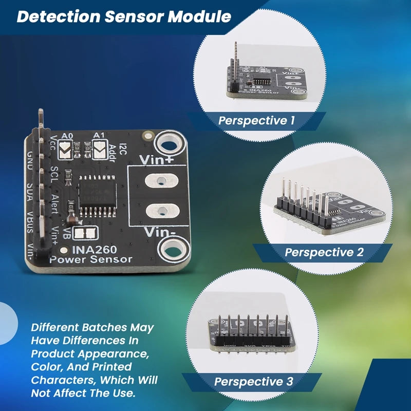 INA260 Módulo Sensor De Detecção, Alta ou Baixa Tensão Lateral, Sensor De Potência Atual, Módulo Portátil, Novo