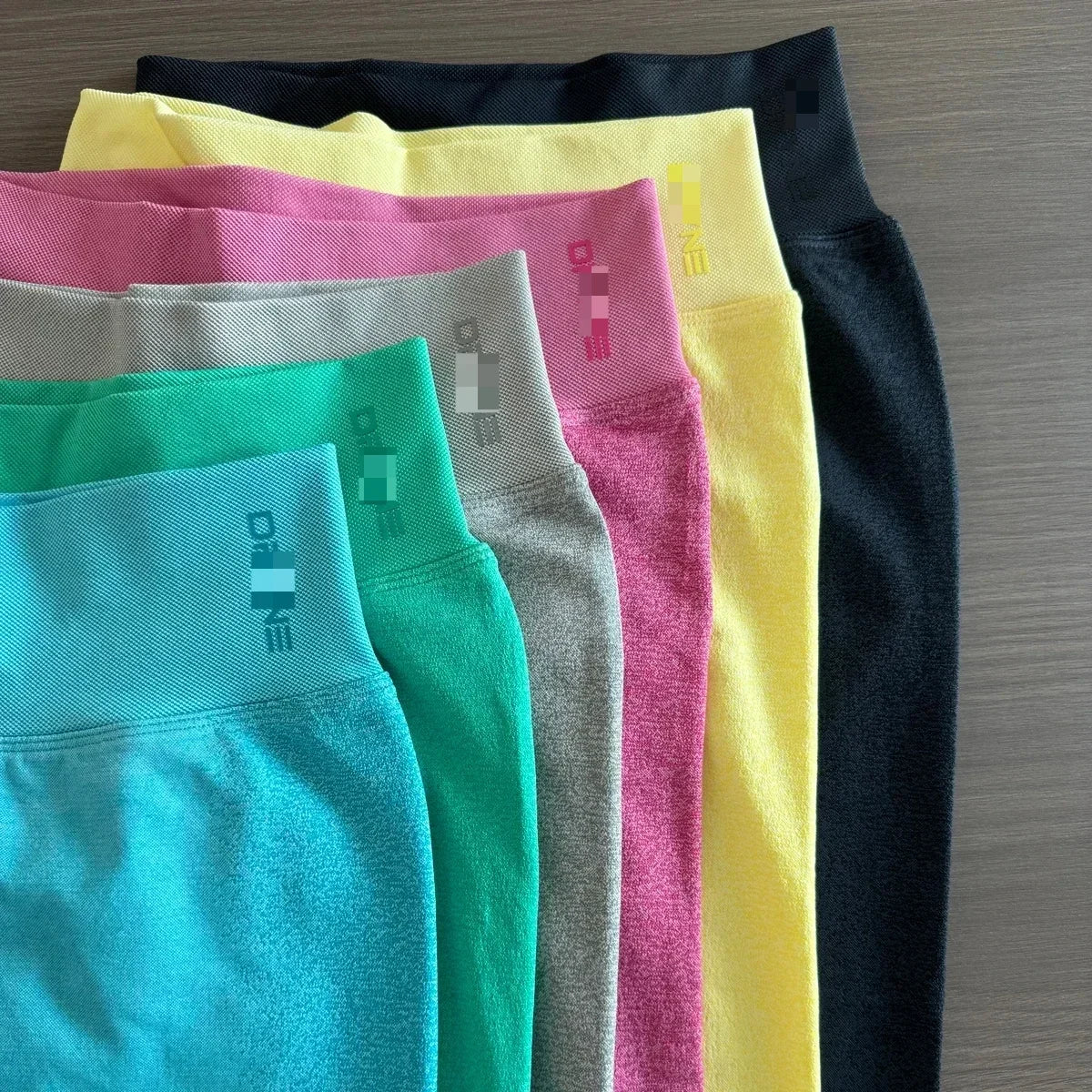 Ignite Logo Leggings Women Seamless Yoga Legging Midrise Waist Gym Tights Scrunch Bum Sports Leggings Stretchy Yoga Pant 