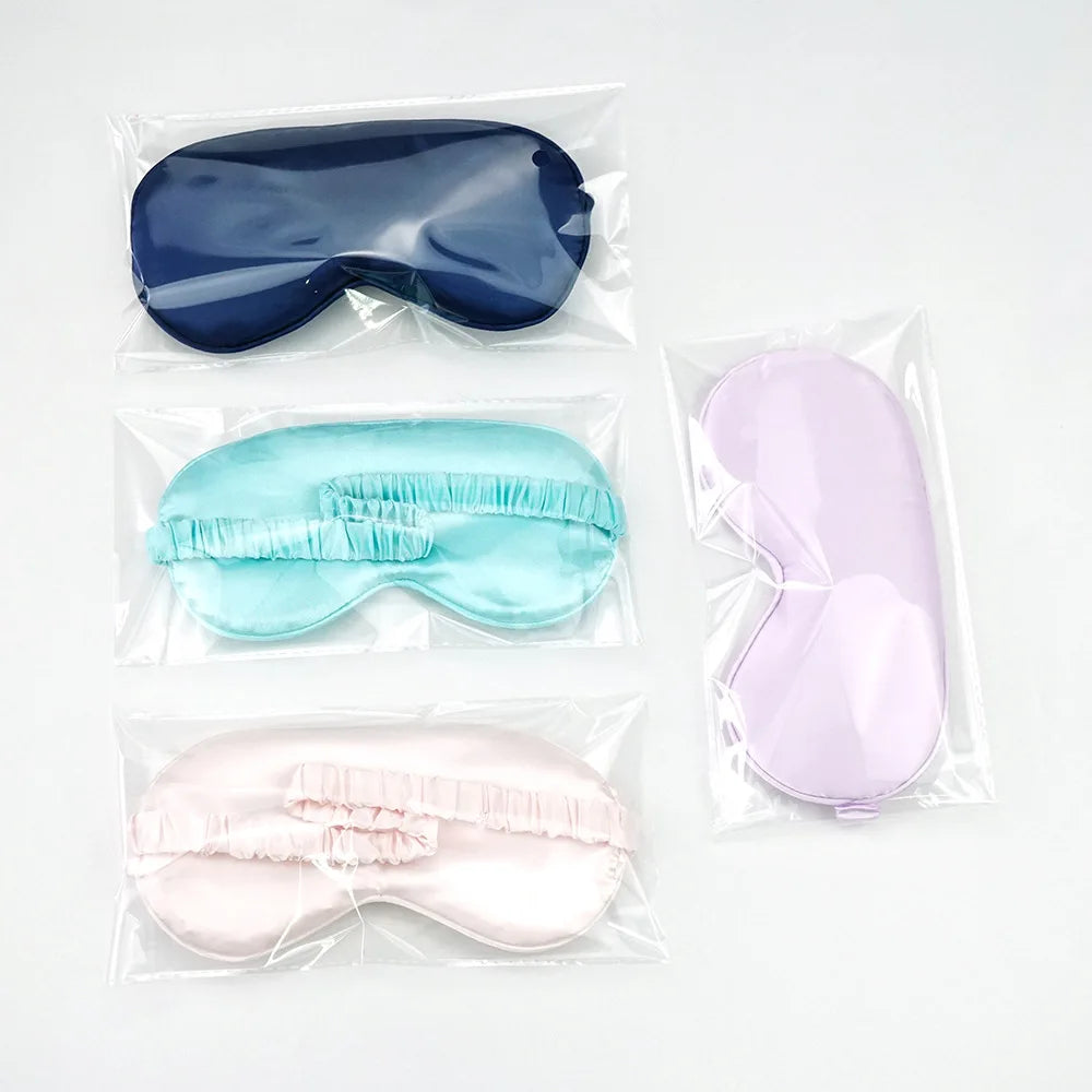 Imitado Silk Eye Patch para Viagem, Sombreamento Máscara de Olho do Sono, Eye Patch, Relaxar Eyeshade Capa, Escudo do Dormir Saúde, Eye Care Tools