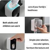 Waterproof Toothpaste Squeezer, Automatic Toothpaste Dispenser, Wall Mount, Bathroom Accessories, Toothbrush Holder, 1Pc 