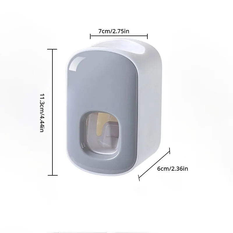 Waterproof Toothpaste Squeezer, Automatic Toothpaste Dispenser, Wall Mount, Bathroom Accessories, Toothbrush Holder, 1Pc 