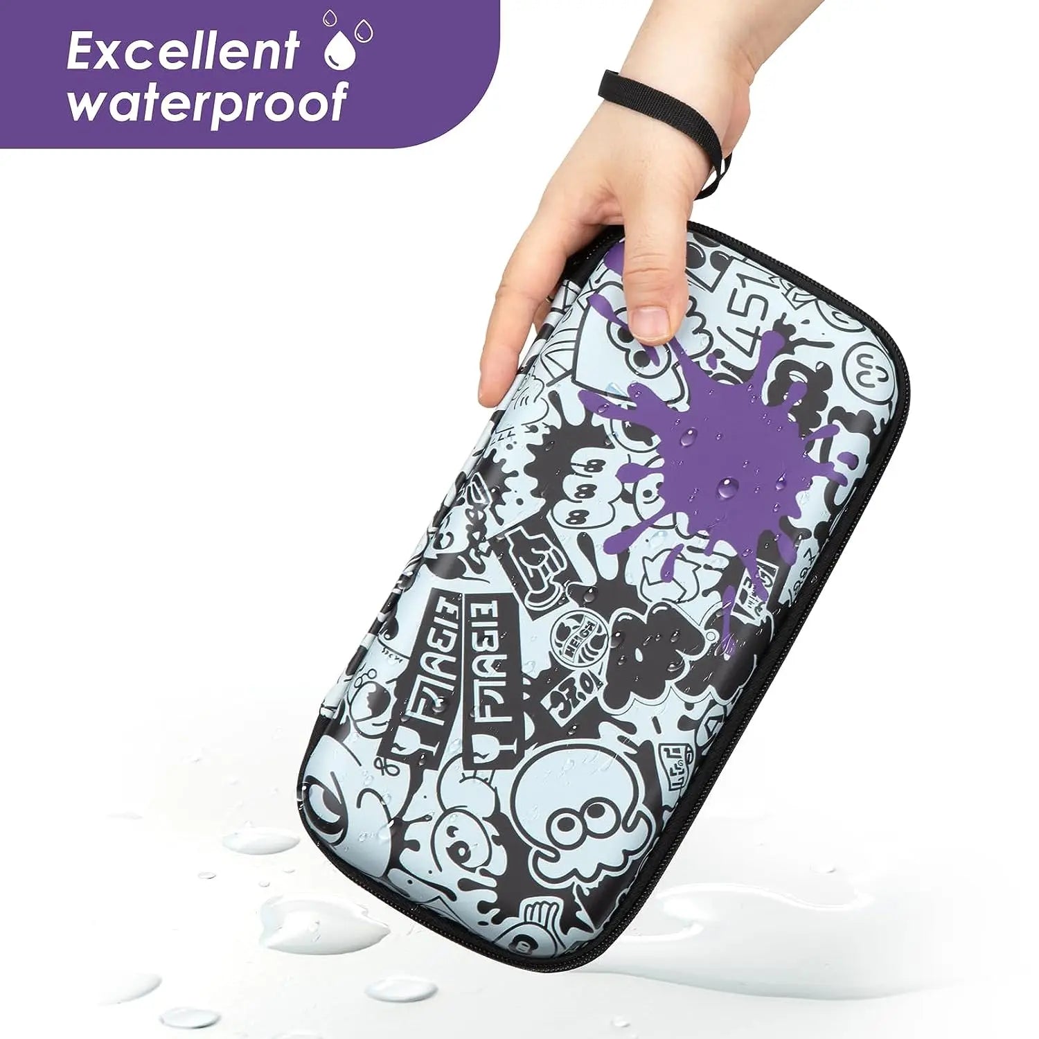 Impermeável protetora bolsa de armazenamento, Maleta, Compatível com Nintendo Switch - OLED Modelo, Leve