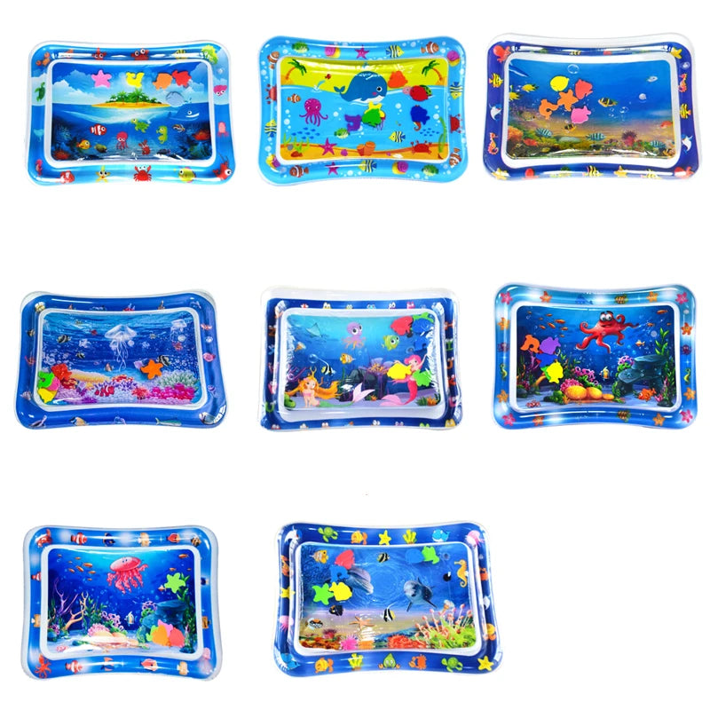 Colchoneta inflable boca abajo Infinno, juguetes premium para bebés, colchoneta de juego acuático para bebés y niños pequeños 