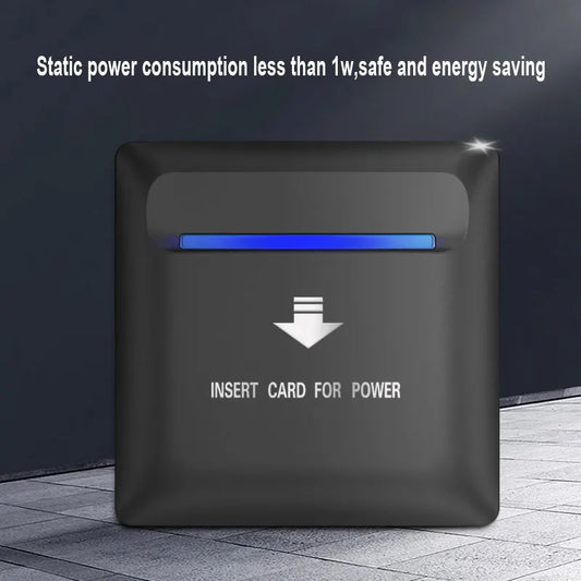 Hotel Energy Saving Switch, IC Card, 15S Time Delay, Wide Voltage, 80V-240V, 8800W, 40A, 3 Lines, 13.56M, 1PC 