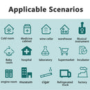 Puerta de enlace WiFi Jaalee, termómetro/higrómetro de temperatura, humedad, punto de rocío y VPD, monitor de refrigerador y congelador, alarma 