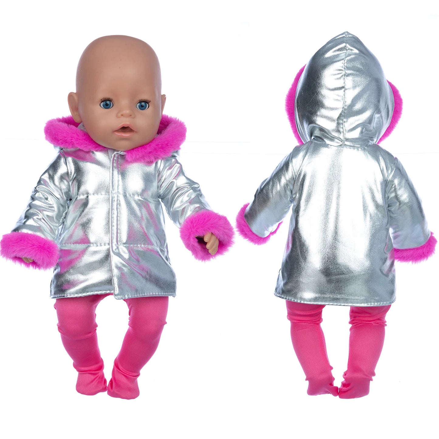 Jaqueta e Leggings Roupas de Boneca, Acessórios Boneca Reborn, Fit para 18 ", 43cm, Bebê Recém-Nascido