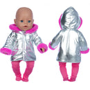 Jaqueta e Leggings Roupas de Boneca, Acessórios Boneca Reborn, Fit para 18 ", 43cm, Bebê Recém-Nascido
